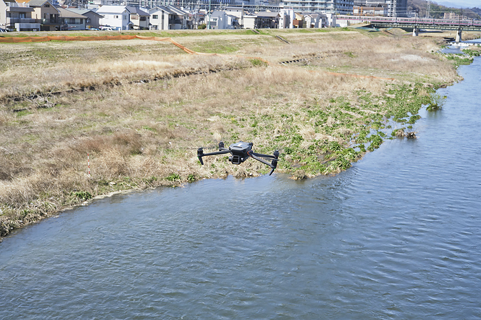 Photographed in 2024 Use of drones March 2024 Near Sekido Bridge, Tama City, Tokyo