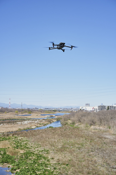 Photographed in 2024 Use of drones March 2024 Near Fuchu Yotsuya Bridge, Hino shi, Tokyo