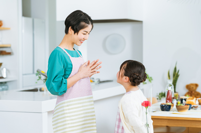 Mother and Daughter, Mother's Day （Japanese / People)