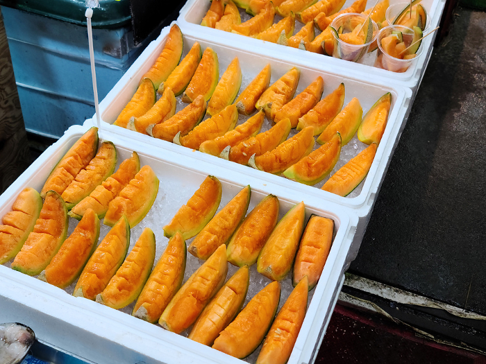 Yuubari melon (sweet orange melon grown in Yuubari City, Hokkaido)