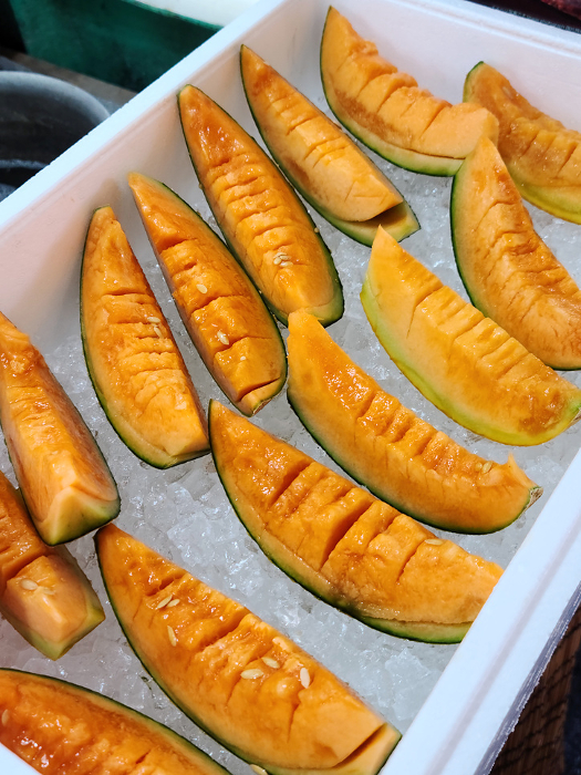 Yuubari melon (sweet orange melon grown in Yuubari City, Hokkaido)