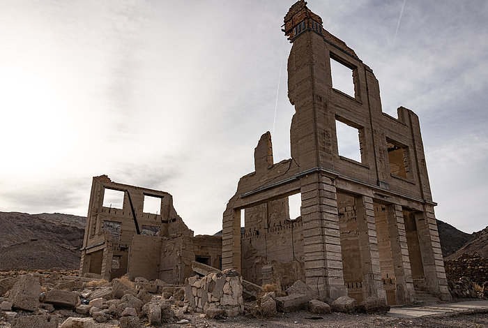 Ruins of an old bank in Rhyolite, Death Valley Ruins of an old bank in Rhyolite, Death Valley, by Zoonar Christoph Sch