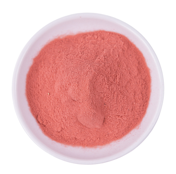 Strawberry powder isolated on white background Strawberry powder isolated on white background, by Zoonar Christoph Sch