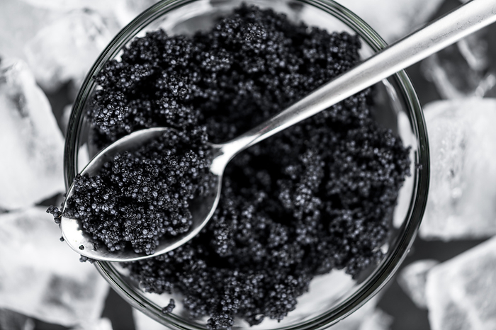 Some fresh Black Caviar  selective focus  close up shot  Some fresh Black Caviar  selective focus  close up shot , by Zoonar Christoph Sch