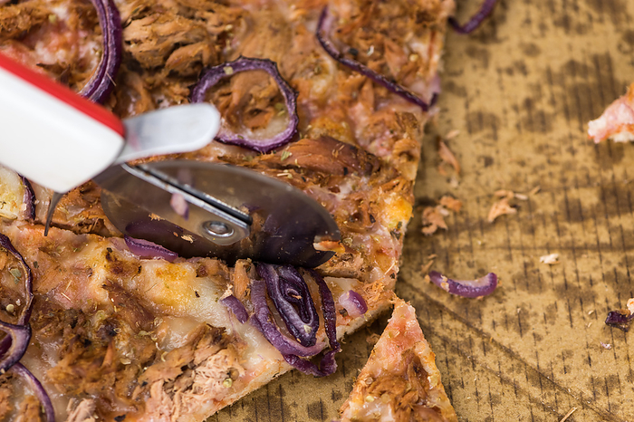 Sliced Pizza  detailed close up shot  selective focus  Sliced Pizza  detailed close up shot  selective focus , by Zoonar Christoph Sch