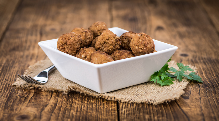 Some fresh Meatballs  selective focus  close up shot  Some fresh Meatballs  selective focus  close up shot , by Zoonar Christoph Sch
