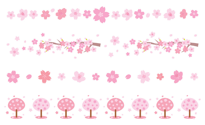 Cute Cherry Blossom Material Set