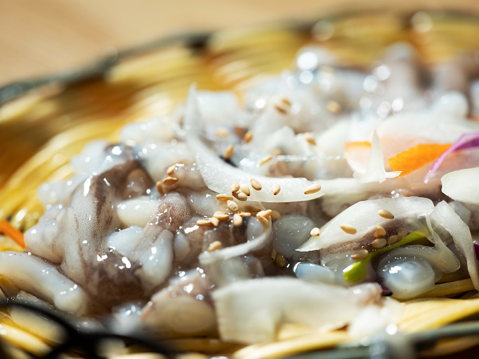 Korean Cuisine Sannakci - Live Dancing Longnose Octopus