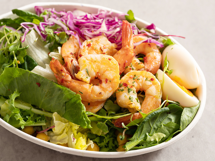 salad with shrimp and Vegetable