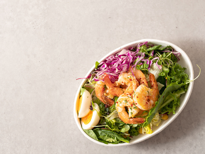 salad with shrimp and Vegetable