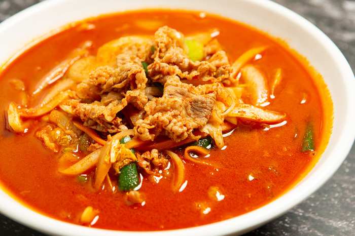 Korean-style Champon Korean spicy noodle dish