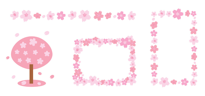 Cute Cherry Blossom Frames Web graphics