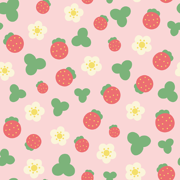 Cute strawberry seamless pattern pink