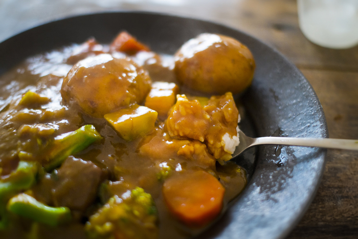 Curry with plenty of vegetables