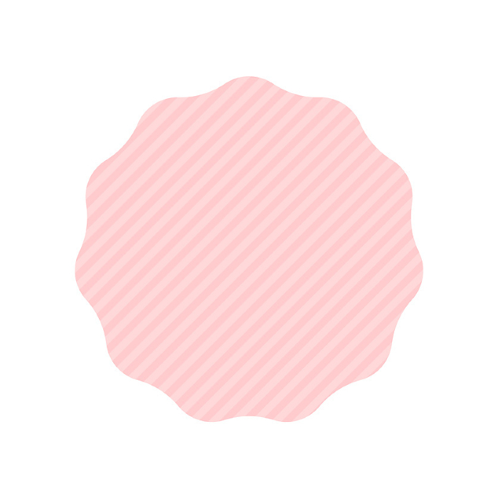 Simple and cute pink abstract shapes - POP ornament and frame design material
