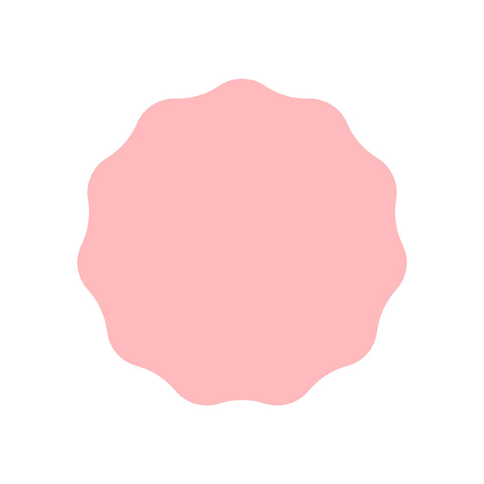 Simple and cute pink abstract shapes - frames and emblems material