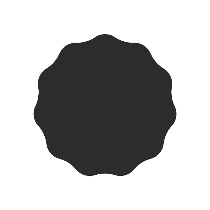 Simple and cute black abstract shapes - frames and emblems material