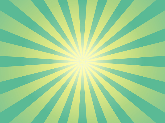 Clip art of yellow and green sunburst background