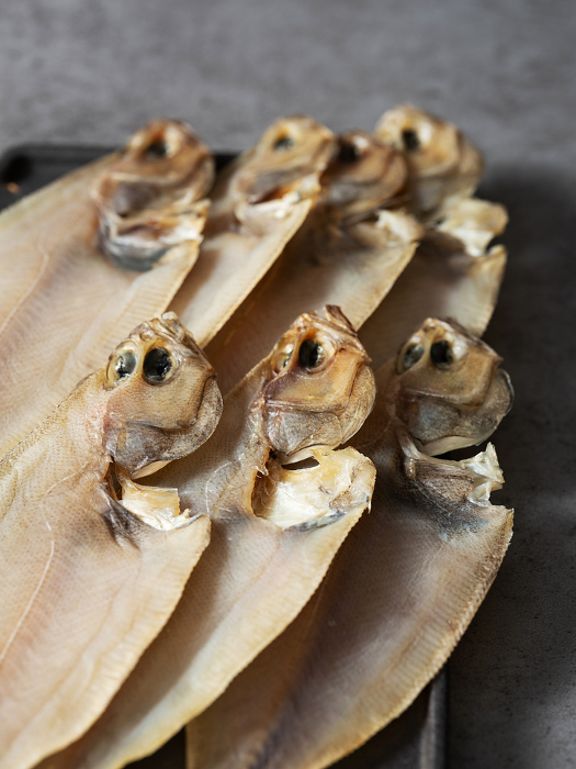 Semi dried flounder, food ingredients