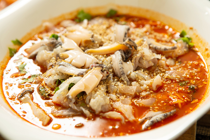 Korean Cuisine Mulhoe and Water Sashimi Seafood Cold Seafood