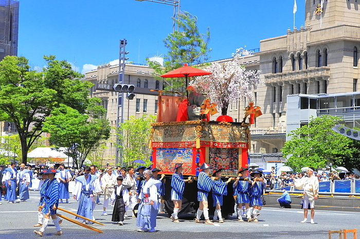 Kuroshuyama, the post festival of the Gion Festival Yamaboko Junko Junko, Kyoto, Japan Taken at Kawaramachi Oike intersection