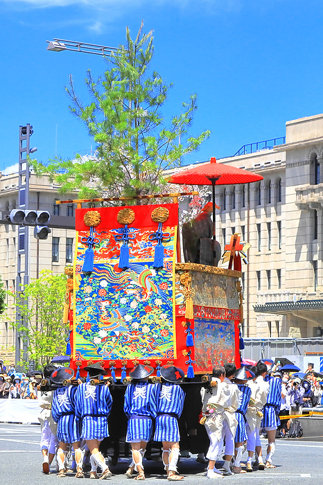 Kuroshuyama, the post festival of the Gion Festival Yamaboko Junko Junko, Kyoto, Japan Taken at Kawaramachi Oike intersection