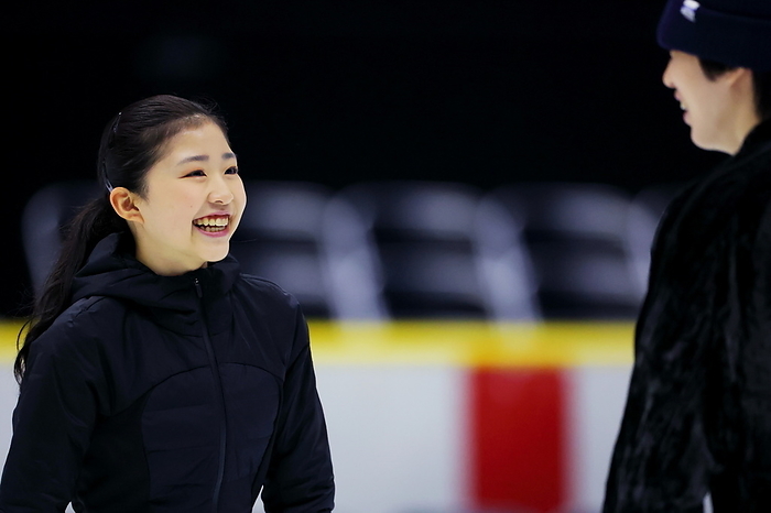 2024 Stars on Ice Open Rehearsal  L R  Mone Chiba, Cha Junhwan,  L R  MARCH 29, 2024   Figure Skating :. Stars on Ice 2024, in rehearsal, at Towa Pharmaceutical RACTAB Dome at Towa Pharmaceutical RACTAB Dome, Osaka, Japan.  Photo by Naoki Nishimura AFLO SPORT 