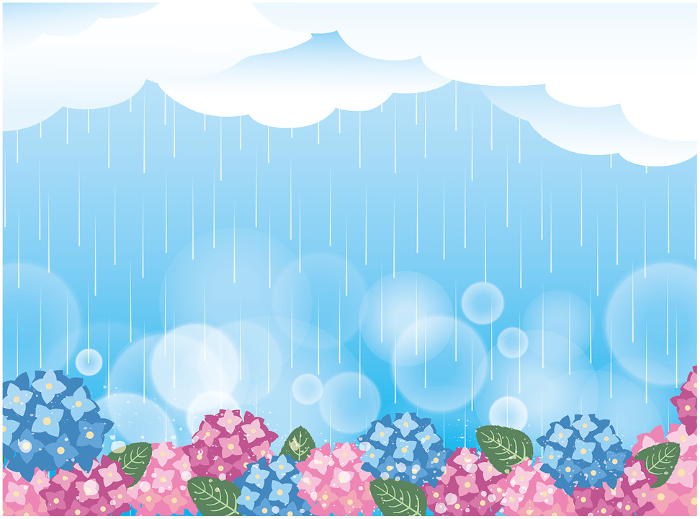 Clip art background of rainy season