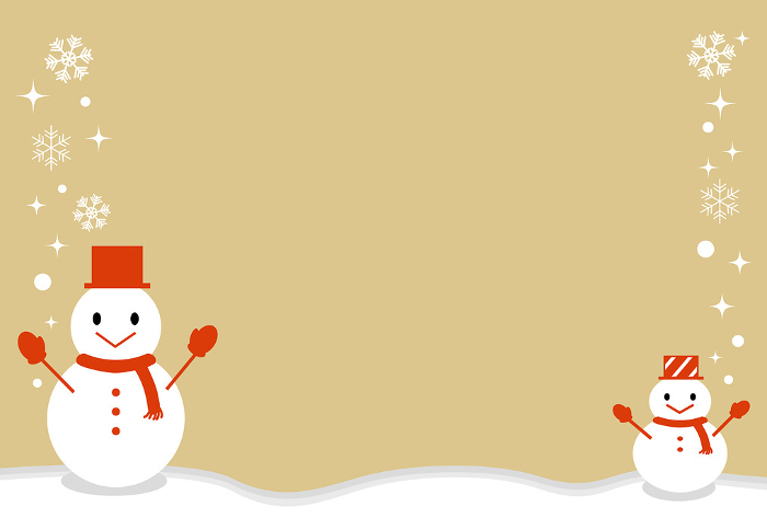 Clip art background of snowman