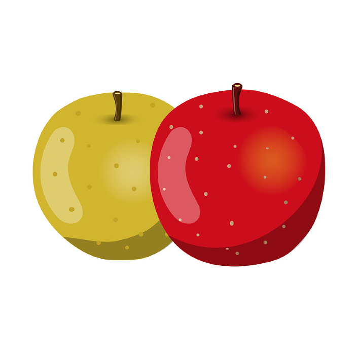 clip art of two apples
