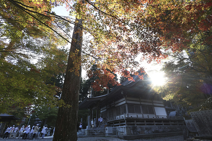 No.66 Unbenji Daishi Hall and pilgrims 88 sacred places in Shikoku