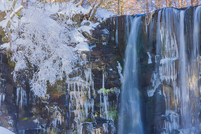 Frozen Karasawa Falls Ueda City, Nagano Prefecture