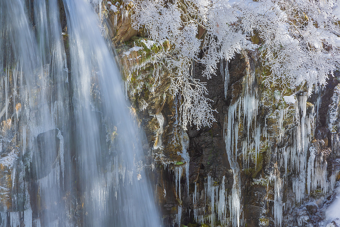 Frozen Karasawa Falls Ueda City, Nagano Prefecture
