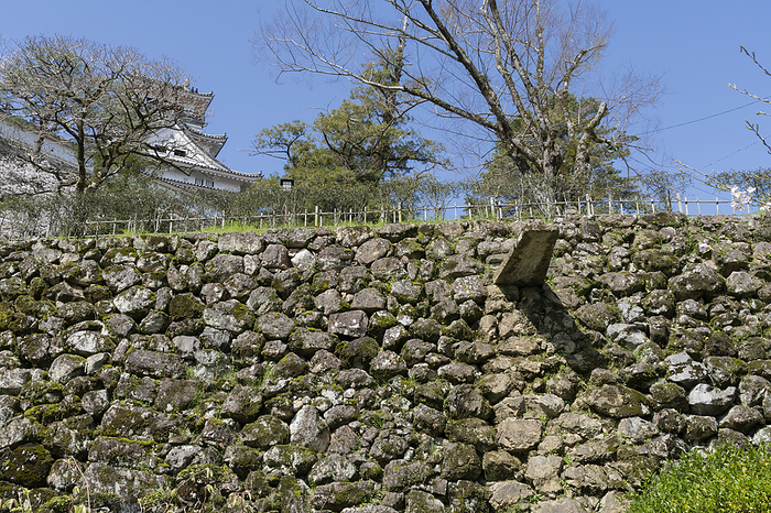 Kochi Castle's stone wall and stone gutter Kochi Prefecture