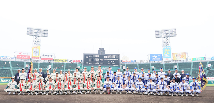 2024 Spring Selection Closing Ceremony: Kentai Takasaki wins first place March 31, 2024 Kentai Takasaki X Houtoku Gakuen, the championship high school baseball team, the runner up Houtoku Gakuen Nine  left , the winner Kentai Takasaki Nine Location Koshien Stadium