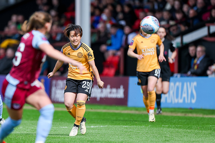 Leicester s Yuka Momiki in attacking action during the FA Women s Super League match between Aston Villa Women and Leice Leicester s Yuka Momiki in attacking action during the FA Women s Super League match between Aston Villa Women and Leicester City Women at the Poundland Bescot Stadium, Walsall, England on 30 March 2024. Copyright: xStuartxLeggettx 40320040