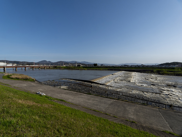 Scenery of Yamato River flowing through Kashiwabara City