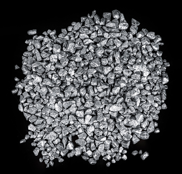 Heap of silver nuggets isolated on black background Heap of silver nuggets isolated on black background, by Zoonar Christoph Sch
