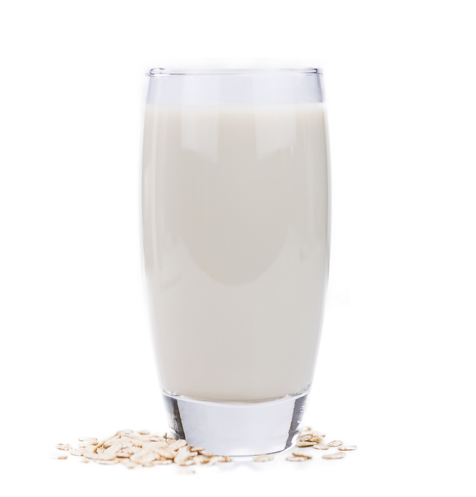 Portion of Oat Milk isolated on white background  selective focus  Portion of Oat Milk isolated on white background  selective focus , by Zoonar Christoph Sch