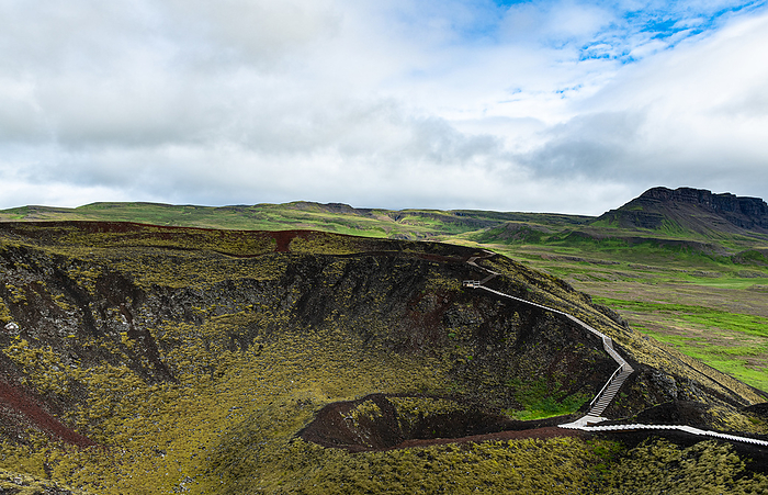 Grabrok Crater in western Iceland Grabrok Crater in western Iceland, by Zoonar Christoph Sch