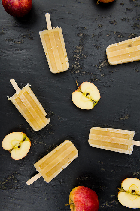 Fresh made Apple Popsicles  selective focus  Fresh made Apple Popsicles  selective focus , by Zoonar Christoph Sch