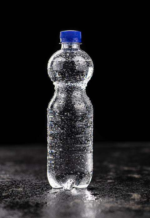 Chilled bottled sparkling water  close up shot  Chilled bottled sparkling water  close up shot , by Zoonar Christoph Sch