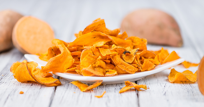 Fresh made Sweet Potato Chips Fresh made Sweet Potato Chips, by Zoonar Christoph Sch