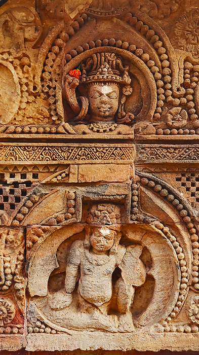 Caving of Hindu Gods on the Parshurameshwara Temple, Bhubaneshwar, Odisha, India. Caving of Hindu Gods on the Parshurameshwara Temple, Bhubaneshwar, Odisha, India., by Zoonar RealityImages
