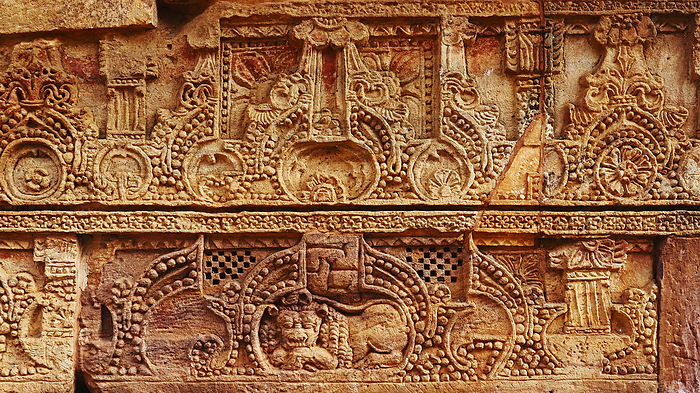 Carving Details on the Parshurameshwara Temple, Bhubaneshwar, Odisha, India. Carving Details on the Parshurameshwara Temple, Bhubaneshwar, Odisha, India., by Zoonar RealityImages