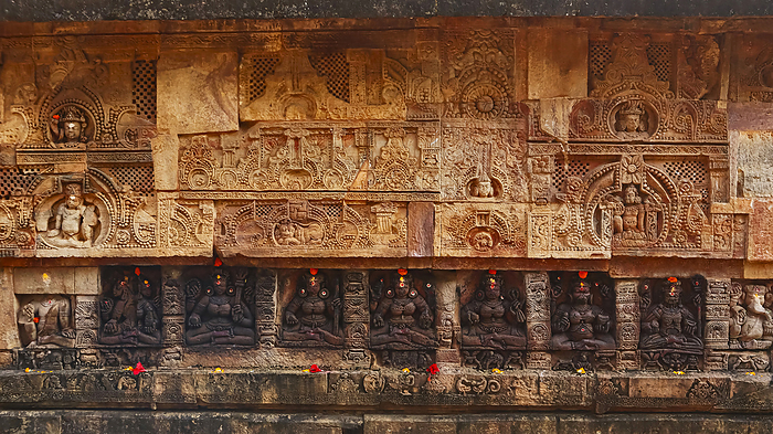 Panel of Saptamatika on the Parshurameshwara Temple, Bhubaneshwar, Odisha, India. Panel of Saptamatika on the Parshurameshwara Temple, Bhubaneshwar, Odisha, India., by Zoonar RealityImages