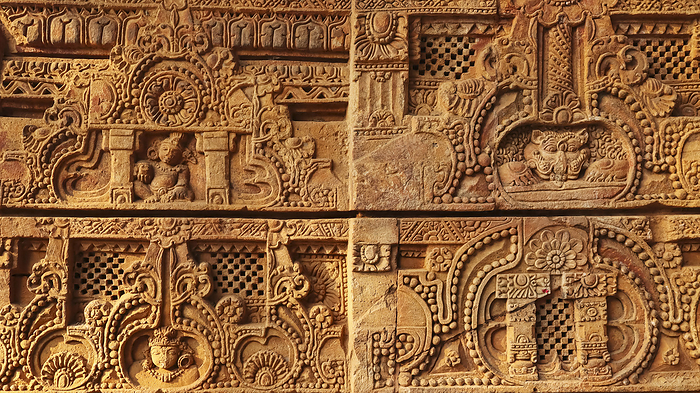 Carvings of Hindu God and Goddess on the Parshurameshwara Temple, Bhubaneshwar, Odisha, India. Carvings of Hindu God and Goddess on the Parshurameshwara Temple, Bhubaneshwar, Odisha, India., by Zoonar RealityImages