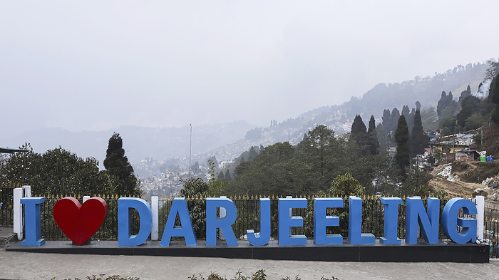 Name I LOVE DARJEELING on the Top of Batasia Loop, Darjeeling, West Bengal, India. Name I LOVE DARJEELING on the Top of Batasia Loop, Darjeeling, West Bengal, India., by Zoonar RealityImages