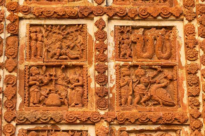 Ancient Human Life Describe on the Jor Bangla Temple, Bishnupur, West Bengal, India. Ancient Human Life Describe on the Jor Bangla Temple, Bishnupur, West Bengal, India., by Zoonar RealityImages