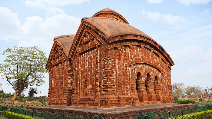 View of Jor Bangla Temple, Built by King Malla Raghunath Singha in 1655, Bishnupur, West Bengal, India. View of Jor Bangla Temple, Built by King Malla Raghunath Singha in 1655, Bishnupur, West Bengal, India., by Zoonar RealityImages